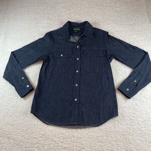 LRL Lauren Ralph Lauren Denim Western Button Down shirt Size S